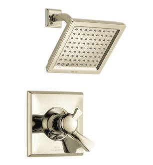 Delta T17251-PN Dryden Monitor 17 Series Shower Trim with Single Function Showerhead in Polished Nickel